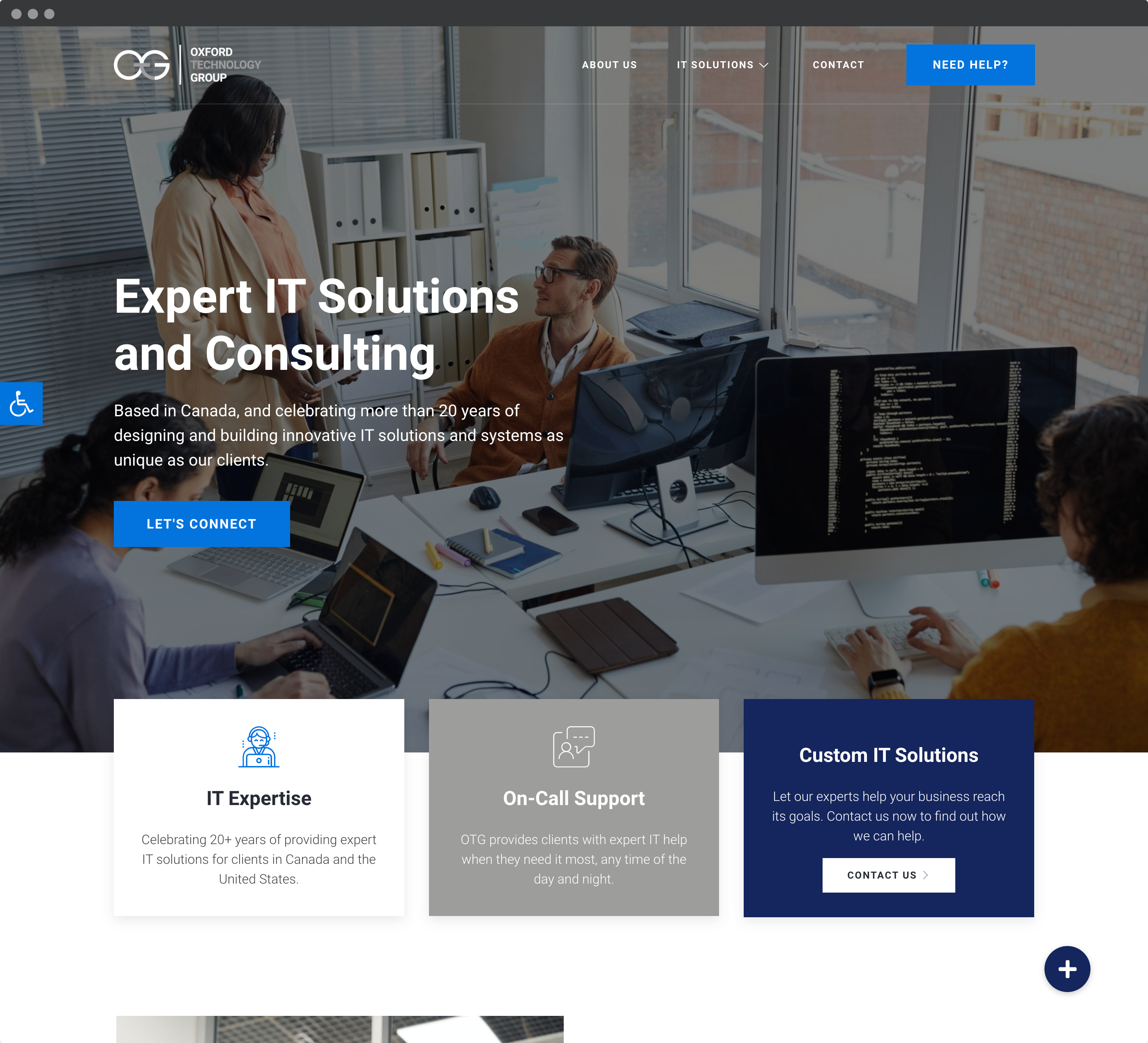 Oxford Technology Group Website Screenshot