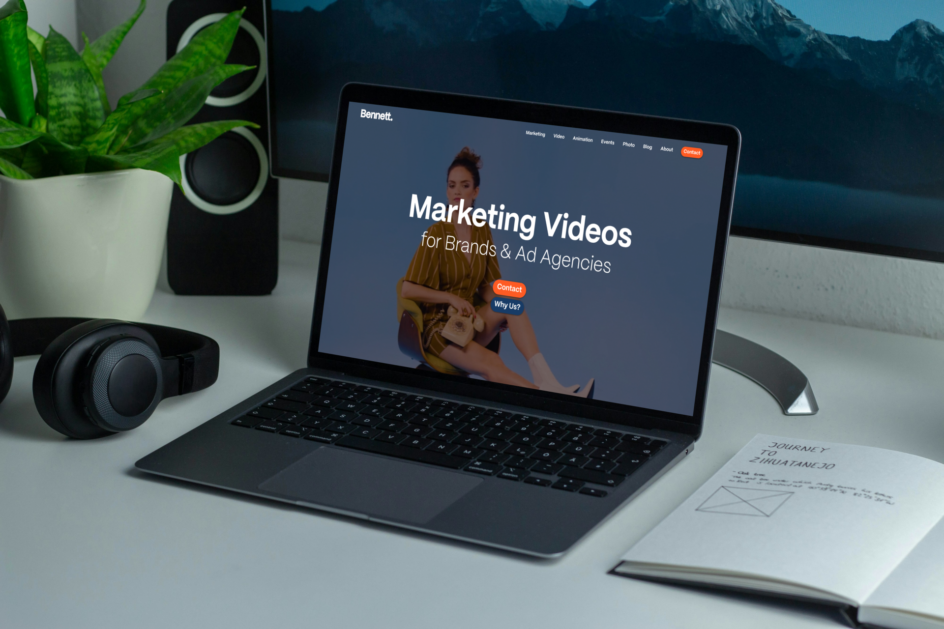 Bennett Creative Website Screenshot Mockup